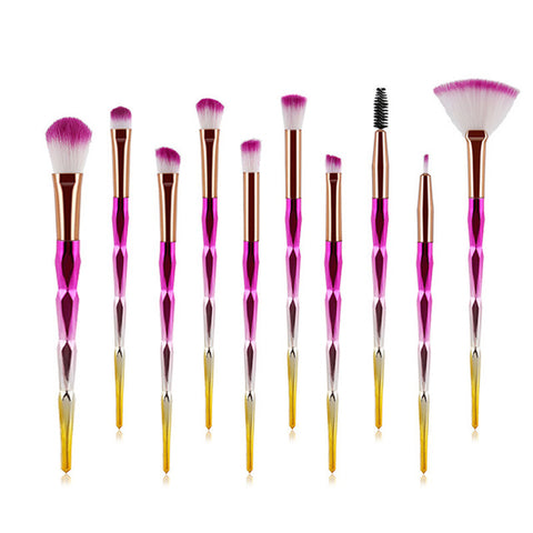 20Pcs Diamond Makeup Brushes Set Beauty Make Up Brush Tool Cosmetic Powder Foundation Blending Eye Shadow Eyebrow Eyelash Brush