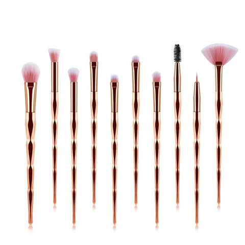 20Pcs Diamond Makeup Brushes Set Beauty Make Up Brush Tool Cosmetic Powder Foundation Blending Eye Shadow Eyebrow Eyelash Brush