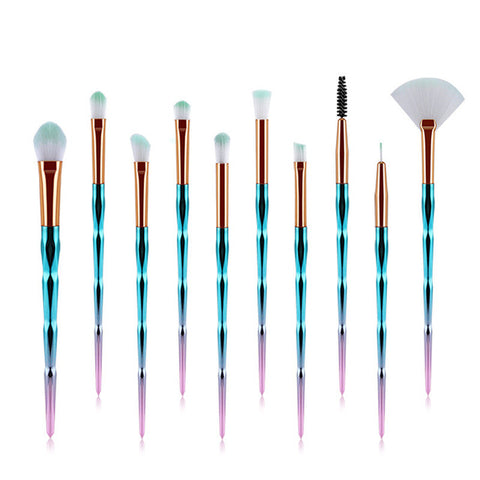 20Pcs Diamond Makeup Brushes Set Beauty Make Up Brush Tool Cosmetic Powder Foundation Blending Eye Shadow Eyebrow Eyelash Brush