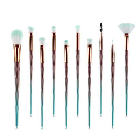 20Pcs Diamond Makeup Brushes Set Beauty Make Up Brush Tool Cosmetic Powder Foundation Blending Eye Shadow Eyebrow Eyelash Brush