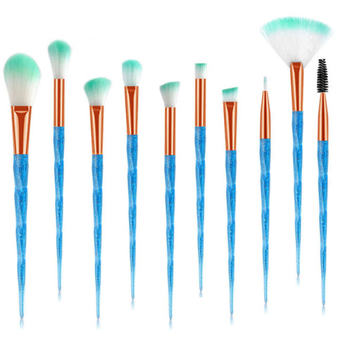 20Pcs Diamond Makeup Brushes Set Beauty Make Up Brush Tool Cosmetic Powder Foundation Blending Eye Shadow Eyebrow Eyelash Brush