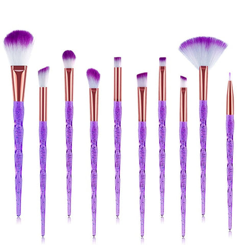 20Pcs Diamond Makeup Brushes Set Beauty Make Up Brush Tool Cosmetic Powder Foundation Blending Eye Shadow Eyebrow Eyelash Brush