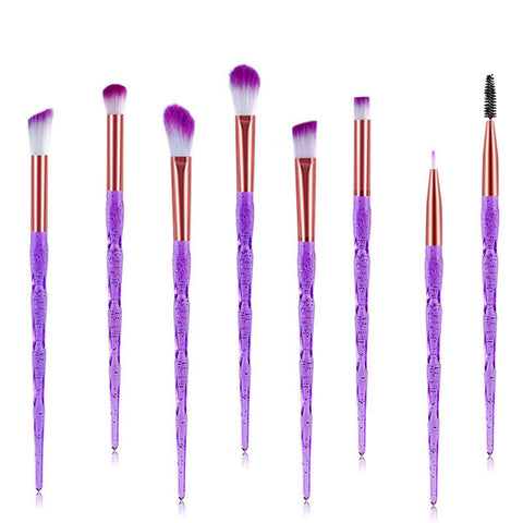 20Pcs Diamond Makeup Brushes Set Beauty Make Up Brush Tool Cosmetic Powder Foundation Blending Eye Shadow Eyebrow Eyelash Brush