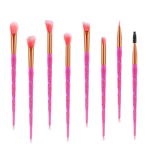 20Pcs Diamond Makeup Brushes Set Beauty Make Up Brush Tool Cosmetic Powder Foundation Blending Eye Shadow Eyebrow Eyelash Brush