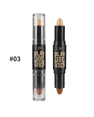 Lady Facial Highlight Foundation Base Contour Stick Beauty Make Up Face Powder Cream Shimmer Concealer Camouflage Pen Makeup