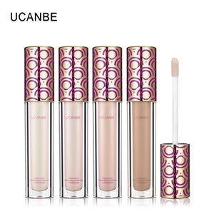 UCANBE Brand 4 Colors Liquid Concealer Makeup Waterproof Cover Face Flaws Lightweight Concealer Cream Brighten Contour Cosmetics