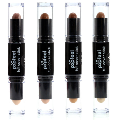 Face Foundation Creamy Double-ended 2 in1 Contour Stick Brand Eye Concealer Stick Facial Makeup Mineral Contour Concealer ZHB-2#