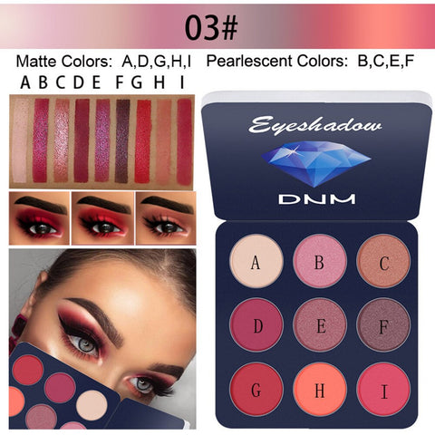 16 Color Matte Eyeshadow Pallete Waterproof Nude Eye Shadow Palette Professional Shimmer Glitter Eyeshadow Makeup Pigment