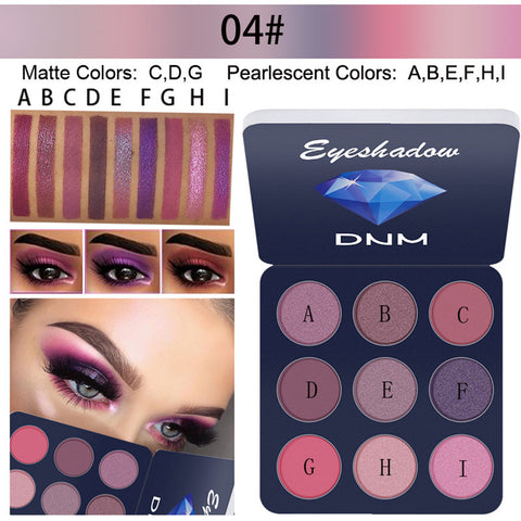 16 Color Matte Eyeshadow Pallete Waterproof Nude Eye Shadow Palette Professional Shimmer Glitter Eyeshadow Makeup Pigment