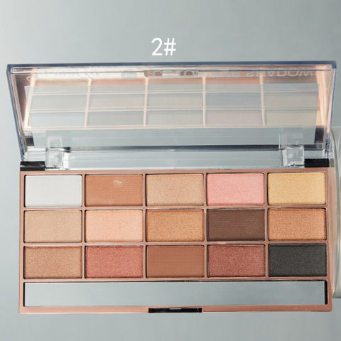 Eyeshadow Pallete 15 Colors Colorful Waterproof Concealer Makeup Pallete Lasting-Effect Eye Shadow Cosmetic Make Up Tools TSLM1