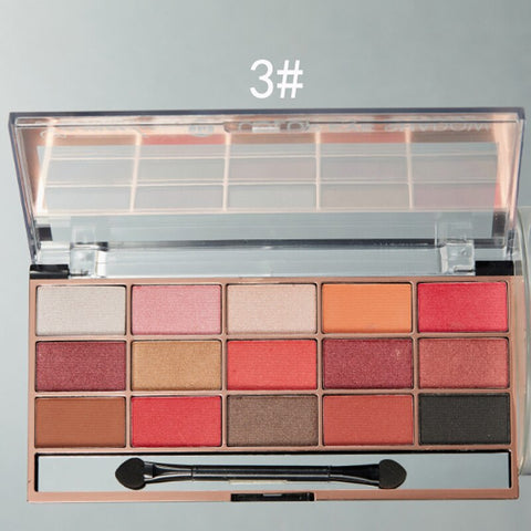 Eyeshadow Pallete 15 Colors Colorful Waterproof Concealer Makeup Pallete Lasting-Effect Eye Shadow Cosmetic Make Up Tools TSLM1