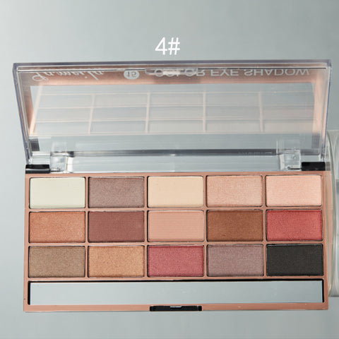 Eyeshadow Pallete 15 Colors Colorful Waterproof Concealer Makeup Pallete Lasting-Effect Eye Shadow Cosmetic Make Up Tools TSLM1