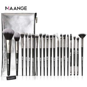 MAANGE Pro 5-20Pcs Makeup Brushes Set Multifunctional Brush Powder Eyeshadow Make Up Brush With Portable PU Case Beauty Tools