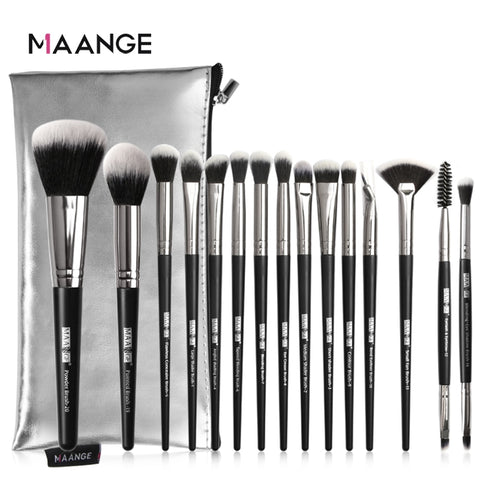 MAANGE Pro 5-20Pcs Makeup Brushes Set Multifunctional Brush Powder Eyeshadow Make Up Brush With Portable PU Case Beauty Tools