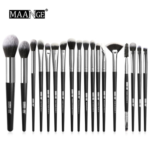 MAANGE Pro 5-20Pcs Makeup Brushes Set Multifunctional Brush Powder Eyeshadow Make Up Brush With Portable PU Case Beauty Tools