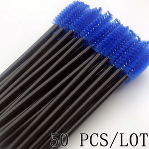 50 Pcs Eyelash Brushes Makeups Brushes Disposable Mascara Wands Applicator Eye lashes Cosmetic Brush Maquiagem Cilio Makeup Tool