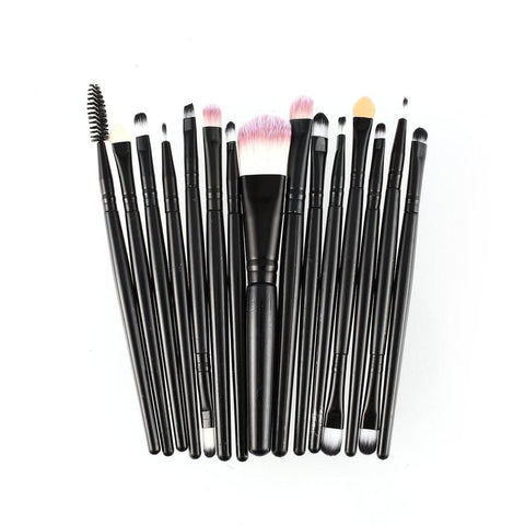 15pcs/set Makeup Brushes Sets Kit Eyelash Lip Foundation Powder Eye Shadow Brow Eyeliner Cosmetic Make Up Brush Beauty Tool