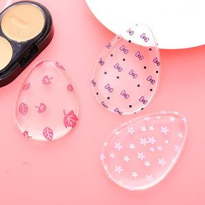 1Pcs Silicone Makeup Sponge Jelly Powder Cream Puff Sponge Face Foundation Leopard Glitters Make Up Tool Beauty Accessories New