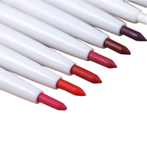 6 Colors Long Lasting Waterproof Multi-Functional  Lip Liner Pencil Autorotation Nude Lip Pen Beauty Makeup Tool