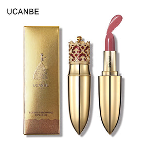 UCANBE Brand Luxury Gold Crown Lipstick Makeup Velvet Matte 5 Color Nude Long Lasting Pigment Lips Stick Nude Cosmetic Lip Rouge