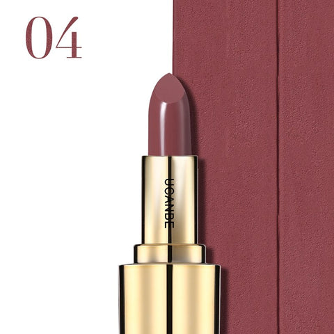 UCANBE Brand Luxury Gold Crown Lipstick Makeup Velvet Matte 5 Color Nude Long Lasting Pigment Lips Stick Nude Cosmetic Lip Rouge