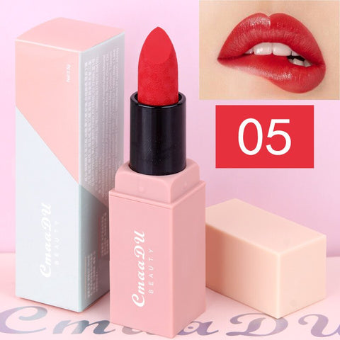 4pcs/set Cmaadu Velvet Matte Lipstick Kit Lips Makeup Beauty Cosmetic Red Lips Rouge A Levre Waterproof Nude Matte Lip Stick