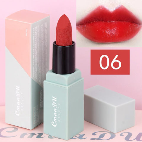 4pcs/set Cmaadu Velvet Matte Lipstick Kit Lips Makeup Beauty Cosmetic Red Lips Rouge A Levre Waterproof Nude Matte Lip Stick