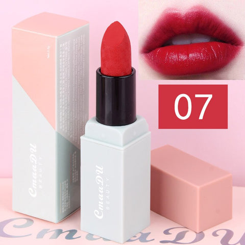 4pcs/set Cmaadu Velvet Matte Lipstick Kit Lips Makeup Beauty Cosmetic Red Lips Rouge A Levre Waterproof Nude Matte Lip Stick