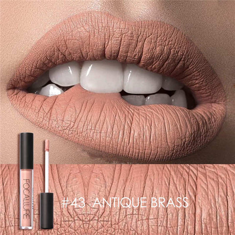 FOCALLURE matte liquid lipstick waterproof nude velvet long lasting good pigmented 12 colors lip stick