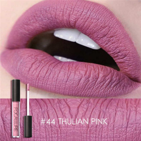 FOCALLURE matte liquid lipstick waterproof nude velvet long lasting good pigmented 12 colors lip stick