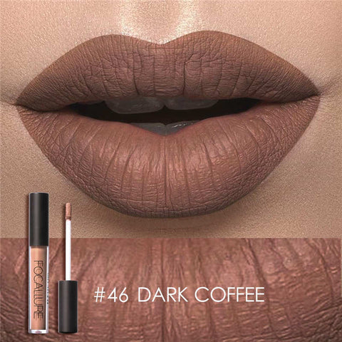 FOCALLURE matte liquid lipstick waterproof nude velvet long lasting good pigmented 12 colors lip stick