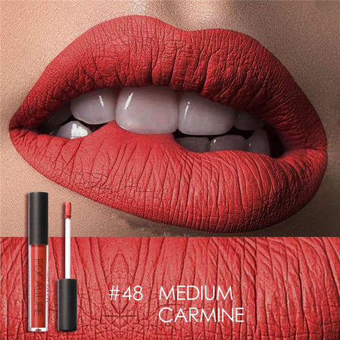 FOCALLURE matte liquid lipstick waterproof nude velvet long lasting good pigmented 12 colors lip stick