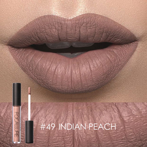 FOCALLURE matte liquid lipstick waterproof nude velvet long lasting good pigmented 12 colors lip stick