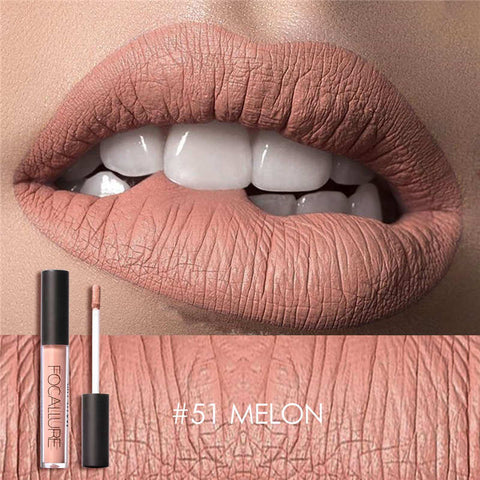 FOCALLURE matte liquid lipstick waterproof nude velvet long lasting good pigmented 12 colors lip stick