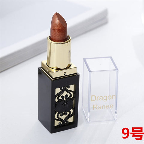 Brand Sexy Glitter Metallic Lipstick Lips Beauty Cosmetics Gold Red Lips Rouge A Levre Waterproof Pigment Nude Matte Lip Stick