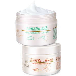 Australia GM Skincare Sets Goats Milk Manuka Honey+Lanolin Moisturizing Nourishing Face Cream for Healthy Hydrated Wrinkle Skin