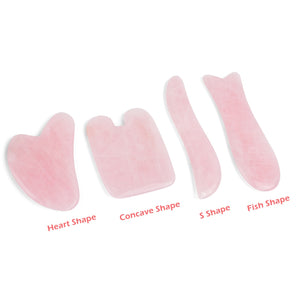 4pcs/set Natural Jade Stone Guasha Board Massage Tool SPA Therapy Face Massager Antistress Body Care Scraping Board Skincare