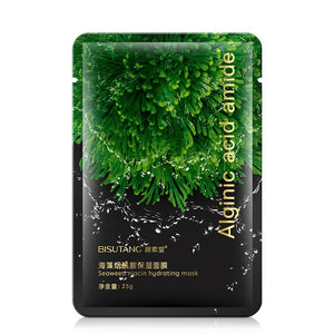 Seaweed Nicotinamide Mask Moisturizing Shrinking Pores Skin Care Pore Strip Whiten Whole Face  Wrapped Mask  Cheeks  Skincare