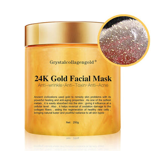 24k Gold Tearing Mask Moisturizing Moisturizing Clean Skin Remove Blackheads Skincare Gold Seaweed V-face Mask