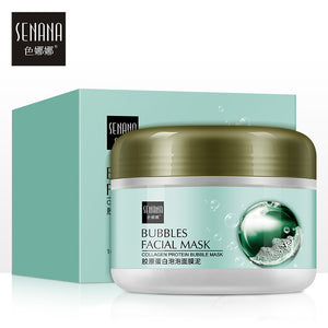 collagen bubble mask volcanic mud facial mask moisturizing clay mask face mask oil-control cleaning pore skincare