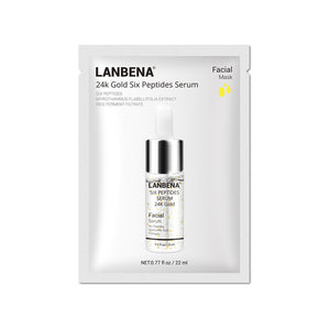 LANBENA Hyaluronic acid face masks ance Whitening Freckle mask for the face 24k gold six peptide Blueberry serum Facial skincare