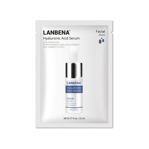 LANBENA Hyaluronic acid face masks ance Whitening Freckle mask for the face 24k gold six peptide Blueberry serum Facial skincare