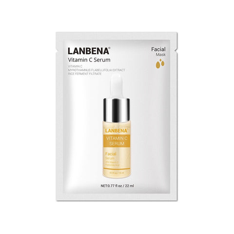 LANBENA Hyaluronic acid face masks ance Whitening Freckle mask for the face 24k gold six peptide Blueberry serum Facial skincare