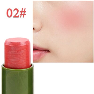 MISS FIVE - A131 6 Colours Natural Aloe Vera Blusher Stick Face Rouge cheek Cream Makeup Repair Blush Rouge Beauty Decoration