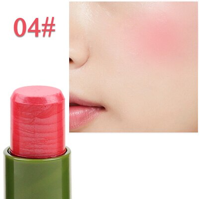 MISS FIVE - A131 6 Colours Natural Aloe Vera Blusher Stick Face Rouge cheek Cream Makeup Repair Blush Rouge Beauty Decoration