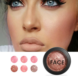 Focallure 6 Colors  Blush Palette face makeup Cheek Baked Blusher colorete Professional paleta blush powder