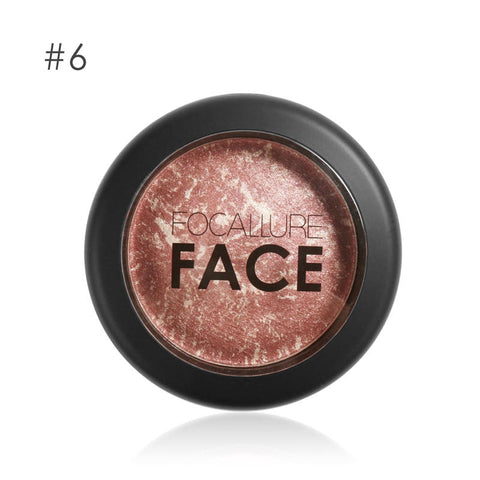 Focallure 6 Colors  Blush Palette face makeup Cheek Baked Blusher colorete Professional paleta blush powder