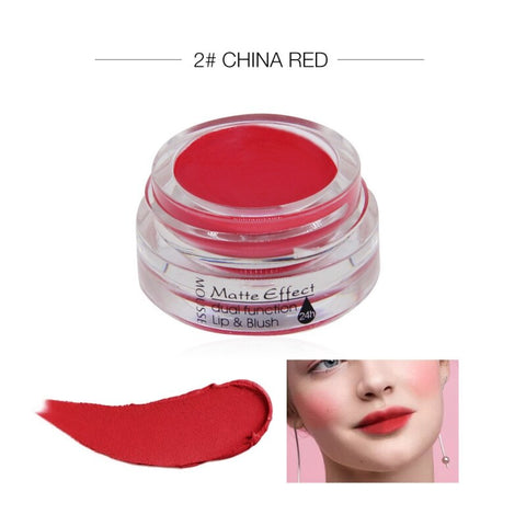 Matte Soft Lipstick Lip balm Blush Makeup Lipstick Cream Face Blusher Cheek Li Cream Blush