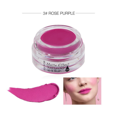 Matte Soft Lipstick Lip balm Blush Makeup Lipstick Cream Face Blusher Cheek Li Cream Blush