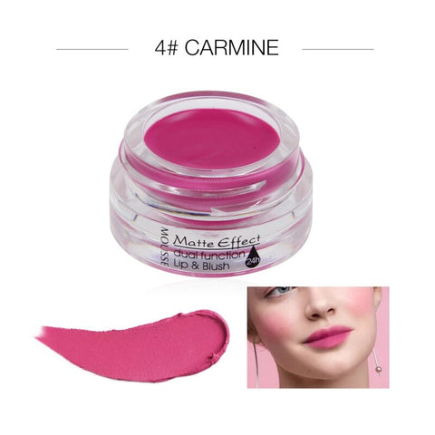 Matte Soft Lipstick Lip balm Blush Makeup Lipstick Cream Face Blusher Cheek Li Cream Blush